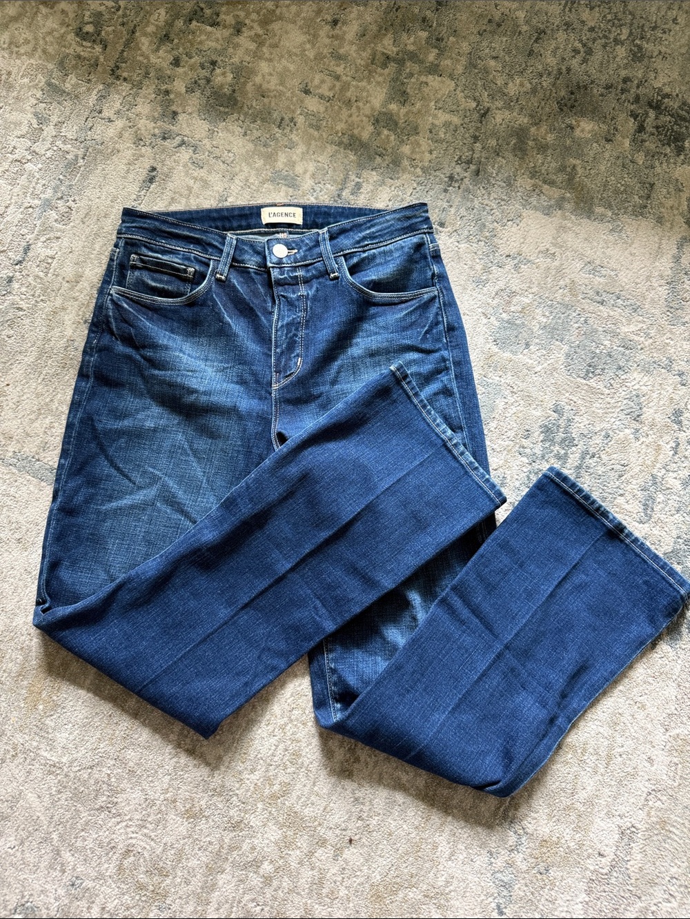 NWOT L’Agence Tati High Waist Crop Micro Bootcut Jeans - Picture 5 of 7